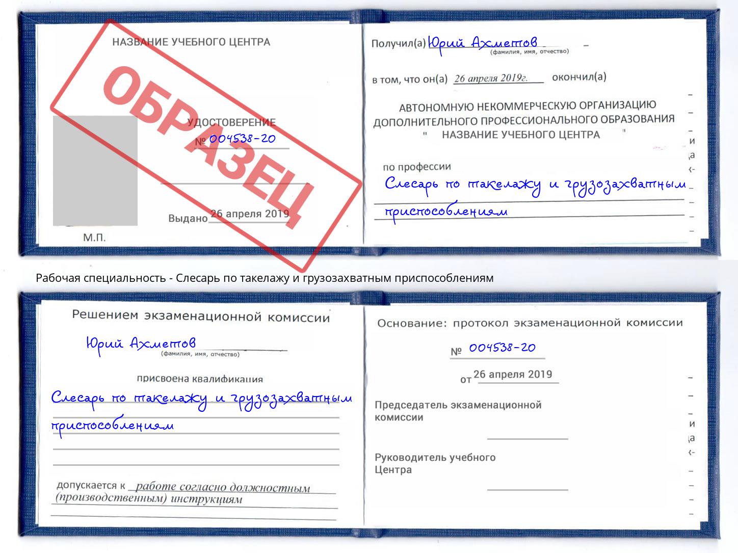 Слесарь по такелажу и грузозахватным приспособлениям Чайковский