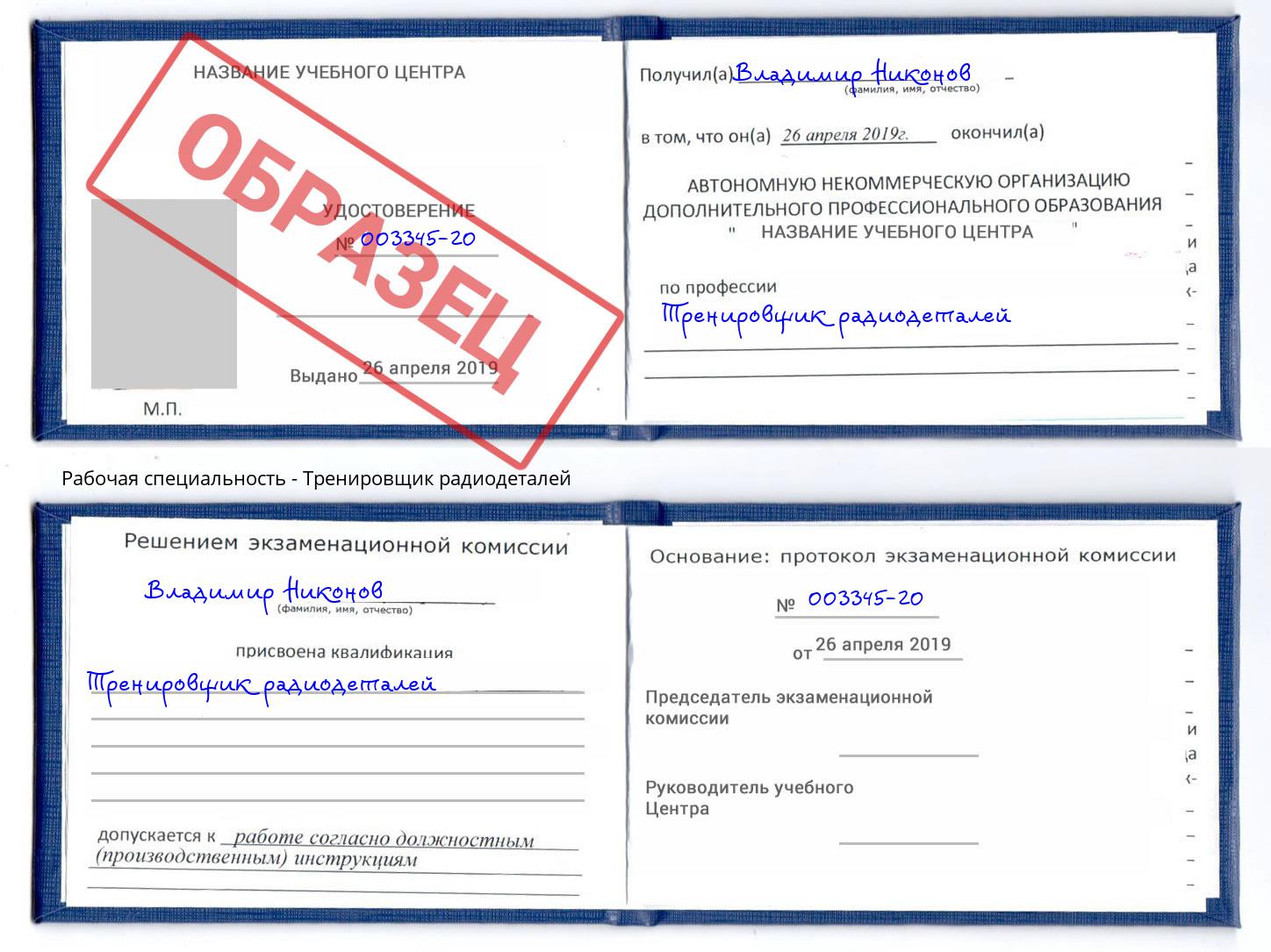 Тренировщик радиодеталей Чайковский