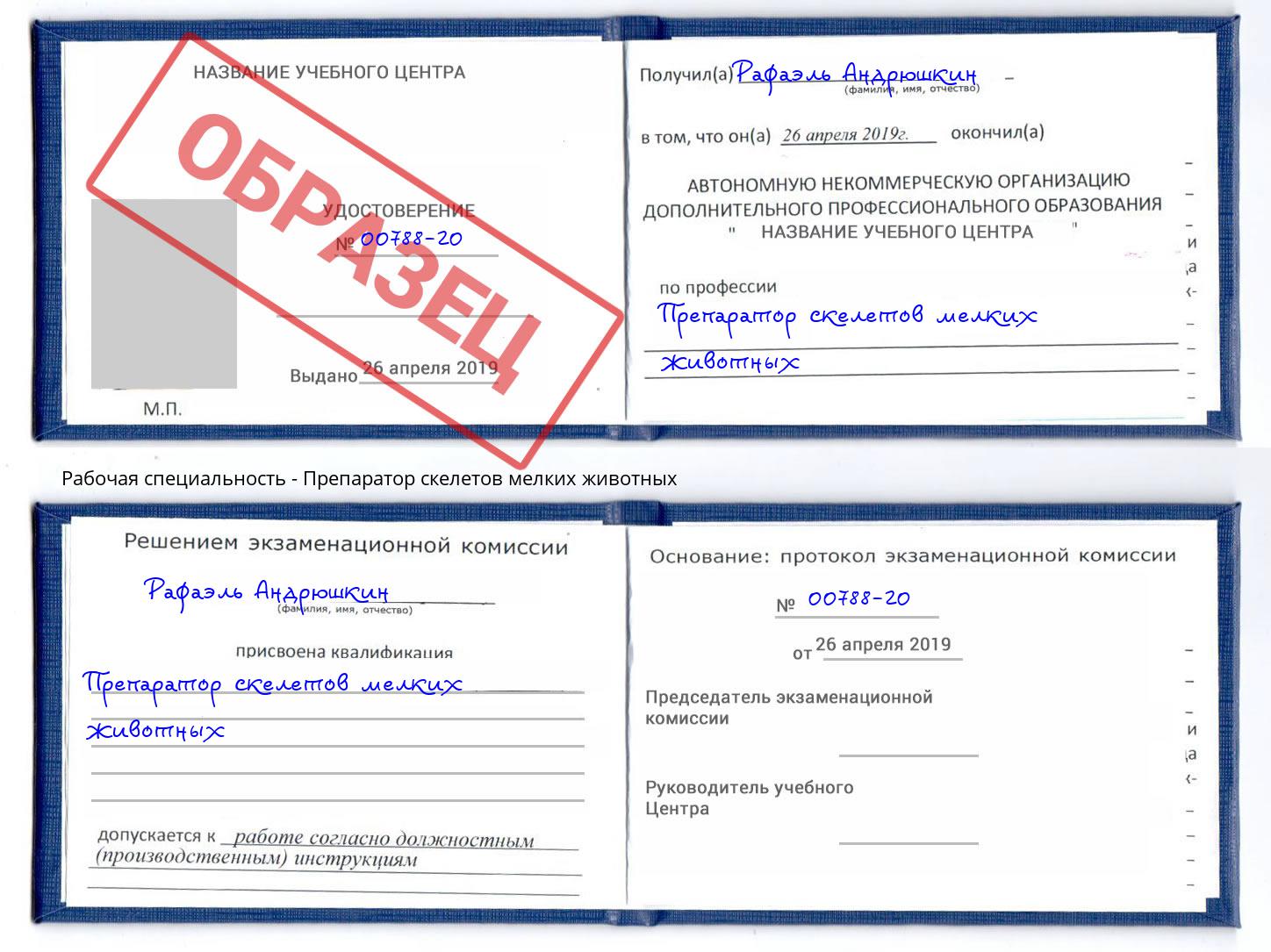 Препаратор скелетов мелких животных Чайковский
